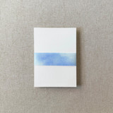 Blue Watercolor Vellum Belly Band | For Petite 4.25x6" Invitations | Set of 10 Belly Bands