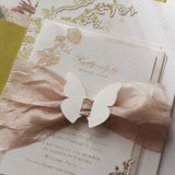 Butterfly Reverie // Invitation Ribbon Wrap (Set of 10) Belly Bands
