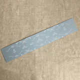 grace floral steel blue belly band for 5x7 card | pack of 10 Belly Bands
