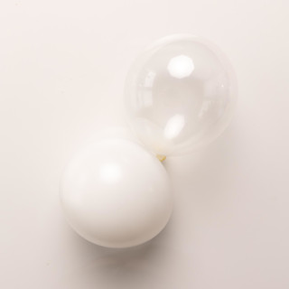 All White Everything THICK Balloon Garland Kit (10-12 feet) Balloons