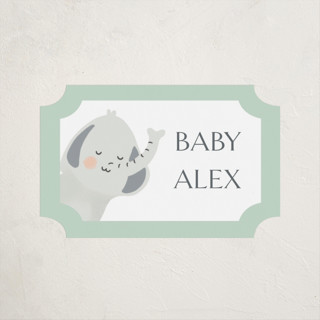 Jungle Animals Baby Shower Stickers