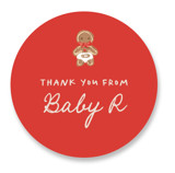Merry Little Baby Shower Stickers