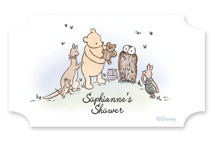 Disney's Winnie the Pooh Mom to Bee Baby Shower Stickers