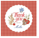 Disney Woodland Gingham Baby Shower Stickers