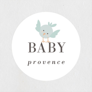 tweet and twitch Baby Shower Stickers