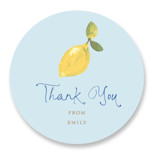 Lemon Baby Shower Stickers