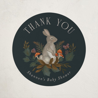 Woodland Baby Shower Baby Shower Stickers