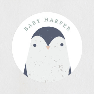 Winter Baby Baby Shower Stickers