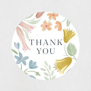 Blooming Garden Baby Shower Stickers