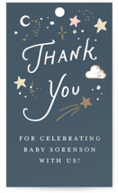 Stellar Baby Shower Favor Tags