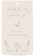 Animal Circus Toile Baby Shower Favor Tags