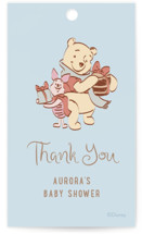 Disney's Winter Pooh Baby Shower Favor Tags
