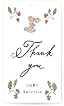 RabbitAndFlowers Baby Shower Favor Tags