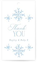 Winter Frame Baby Shower Favor Tags