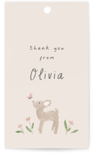 Woodland Fawn Baby Shower Favor Tags