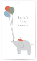 Bonjour Balloons Baby Shower Favor Tags