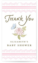 Floral & Lace Baby Shower Baby Shower Favor Tags