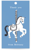 Round And Round Baby Shower Favor Tags