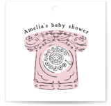 Baby Calling Baby Shower Favor Tags