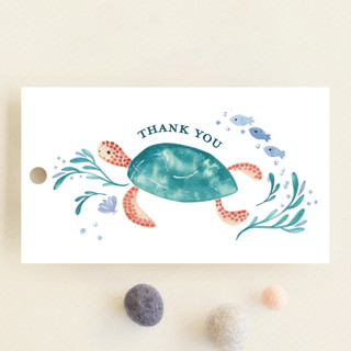 Sea Party Baby Shower Favor Tags