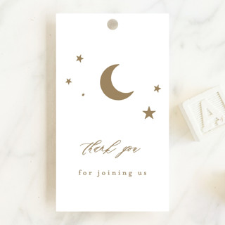 Over the Moon Baby Shower Favor Tags
