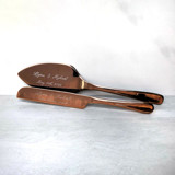 Engraved Cake Cutting Set Cake Cutters