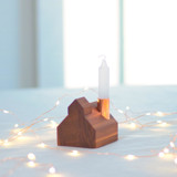 Modern Sugarhouse with Shiny Copper Chimney Candle Holder Candle Holders