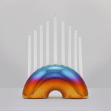Nosh Menorah - Sunrise Sunset Candle Holders