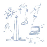 Custom Icons Set of 5 Commissioned Design Element