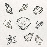 Puglia Watercolor Icon Set