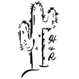 Custom Monogram Cactus Desert Crest Commissioned Design Element