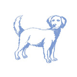 Custom Dog Line Drawing... by Teju Reval