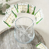 Custom Swizzle Sticks, Venue Stir Stick, Watercolor Acrylic Cocktail Stirrers | Pack Of 108 Stir Sticks