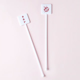 Custom Retro Wedding Disco Ball Stir Stick, plastic stir stick, set of 100 Stir Sticks