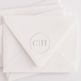Custom Double Letter Circle Monogram Embosser Embossers