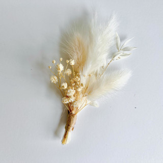 Boutonniere - Wedding White Boutonnieres