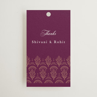 Zardozi Wedding Favor Tags