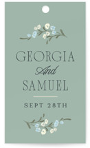 Trailing Garden Wedding Favor Tags