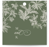 Vintage Tropics Wedding Favor Tags