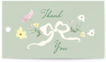spring draped garland Wedding Favor Tags