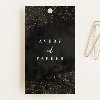 glistening stardust Wedding Favor Tags