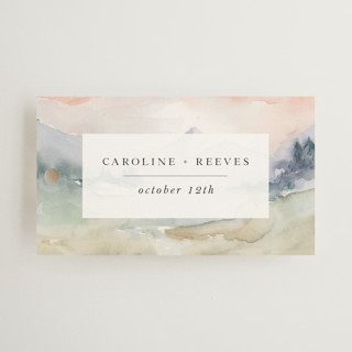 Mountain Wedding Favor Tags