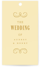 Vintage Label Wedding Favor Tags