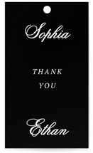 Chic Union Wedding Favor Tags