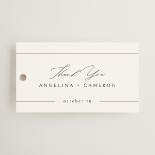 sophisticate Wedding Favor Tags