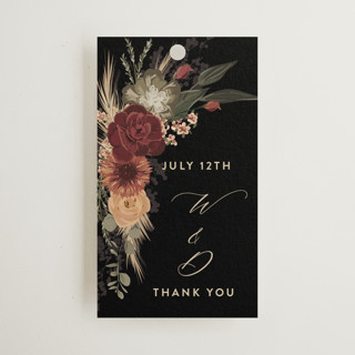 Botanical Edge Wedding Favor Tags