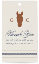 Equestrian Wedding Favor Tags