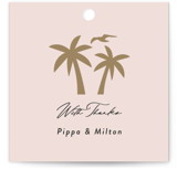 tropical getaway Wedding Favor Tags