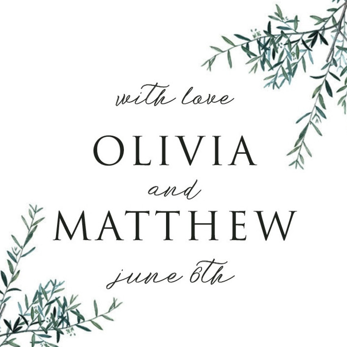 Fresh Sage Wedding Favor Tags by Christie Kelly Minted