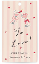 Velvet Cherry Wedding Favor Tags